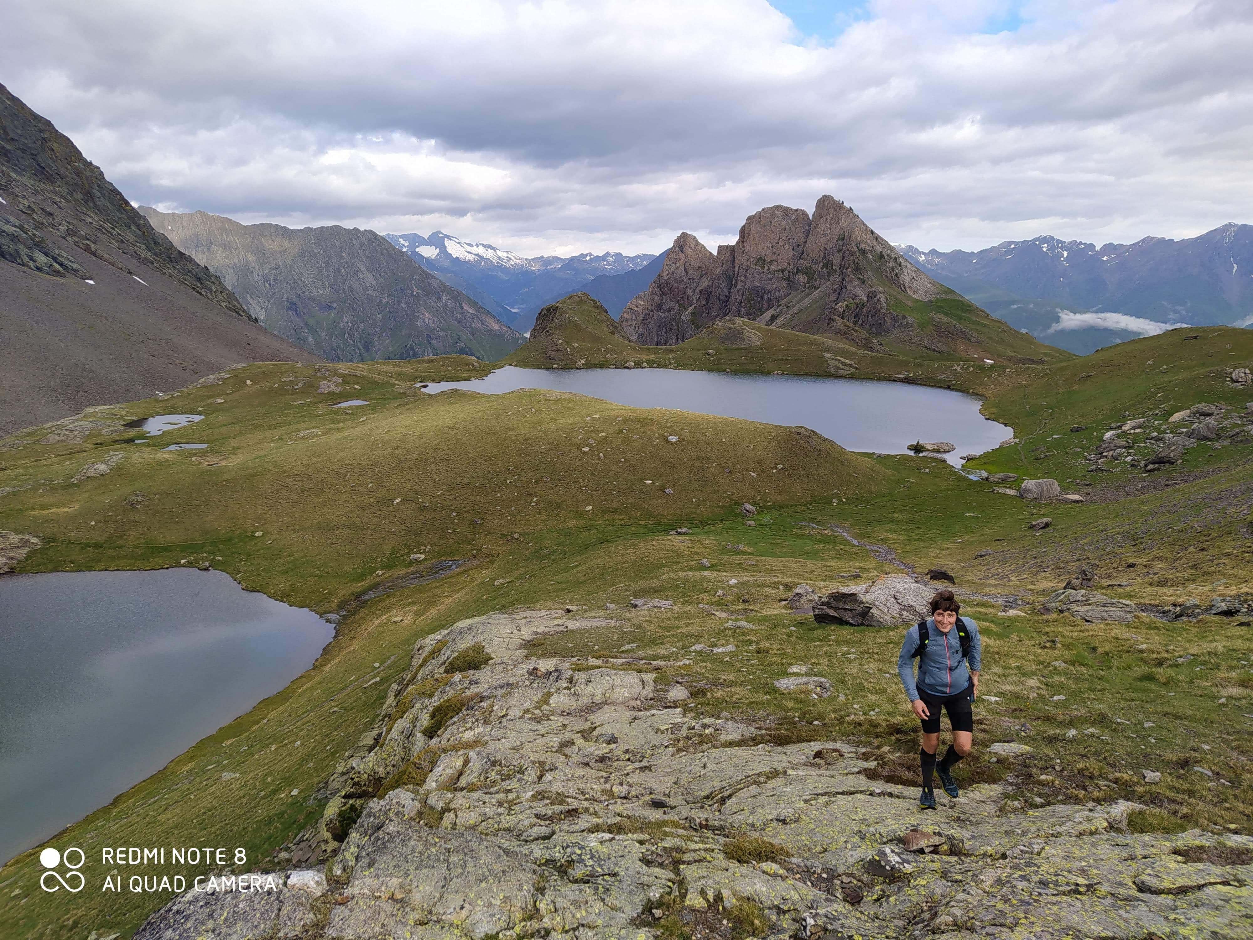 Séance de trail en montagne